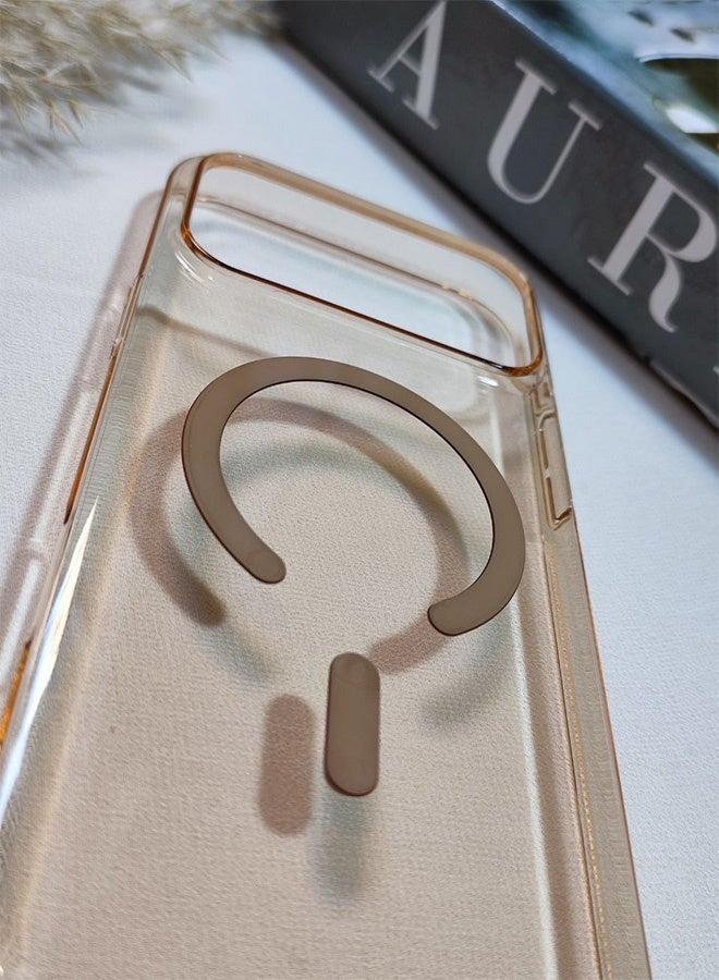 جراب ماج سيف لهاتف ايفون 17  برو ماكس ، جراب  نحيف مقاوم للصدمات والخدوش  يدعم الشحن اللاسلكى المغناطيسى لهاتف ايفون 17 بروماكس - بنى - Image 5